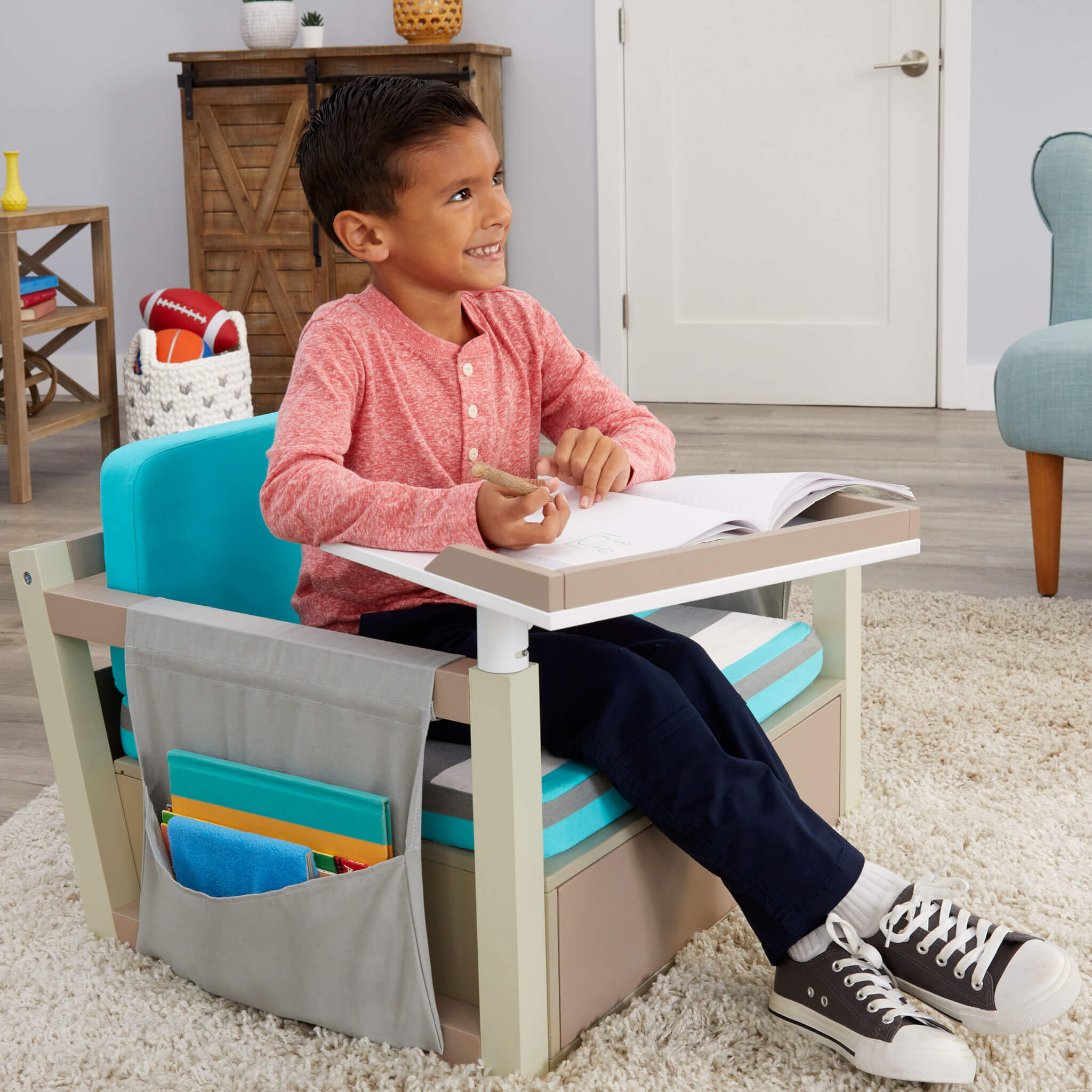 2-in-1 Fun & Study Swivel Desk - Image 2